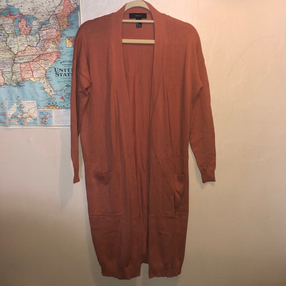 FOREVER 21 LONG CARDIGAN